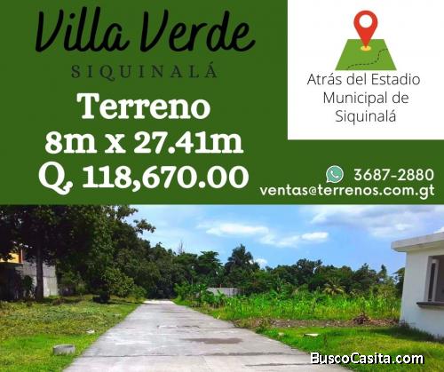 Terrenos atrás del Estadio de Siquinalá