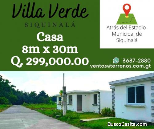 Casa atrás del estadio de Siquinala en venta 