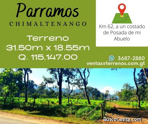 Terreno en Km 62de la salida de Parramos en venta 