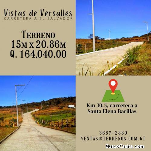 Carretera al Salvador, terrenos en venta 