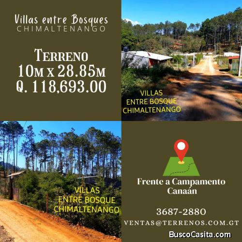 Km 55 Chimaltenango, terrenos en venta 