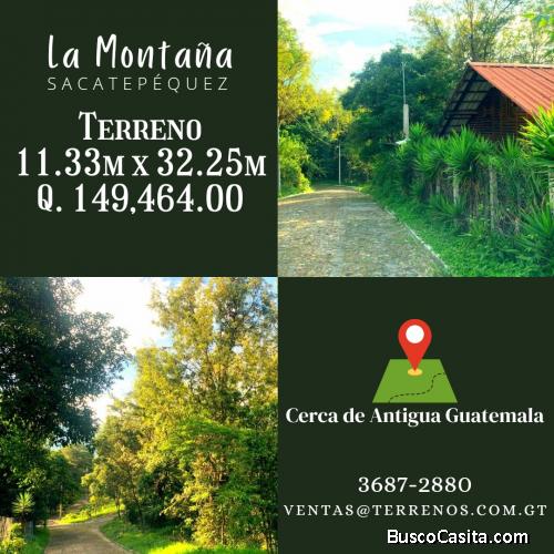 Cerca de Antigua Guatemala, terrenos en venta 