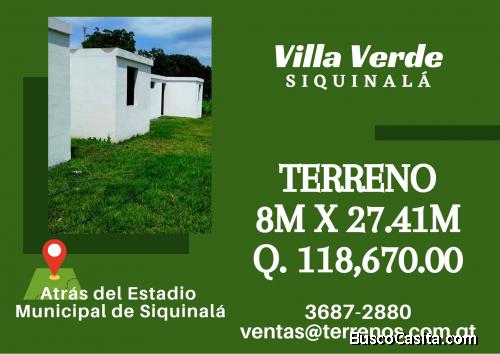 Terrenos en venta grandes a un excelente precio en Siquinalá