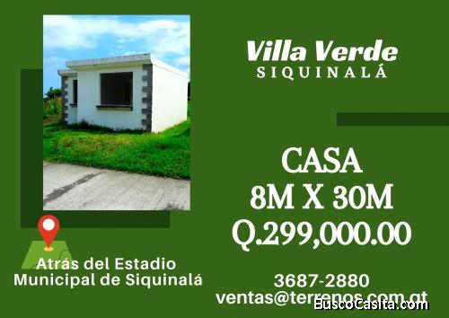 Casa en venta a un excelente precio en Siquinalà