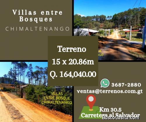 Terrenos en venta listos para construir en Chimaltenango 