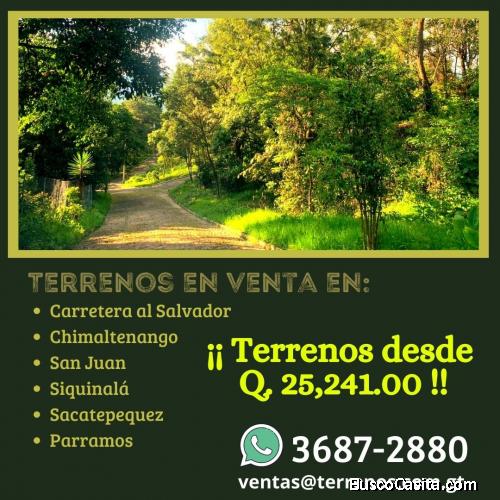 Terrenos en venta en Guatemala en Guatemala