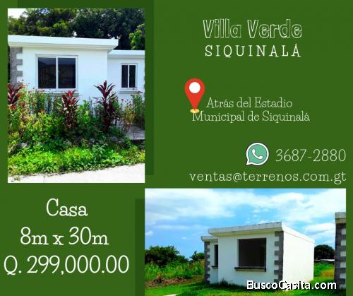 Casa disponible en Siquinalà