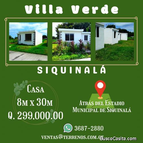 Atrás del Estadio Municipal de Siquinala. Casa