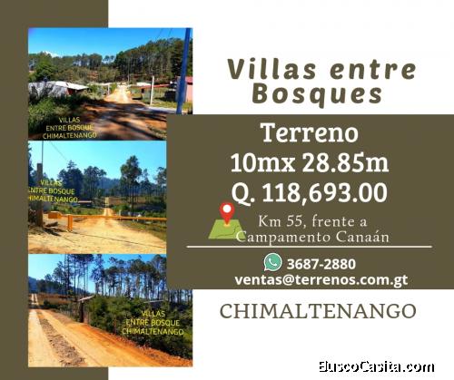 Vendo  terrenos con facilidades de pago en Chimaltenango 
