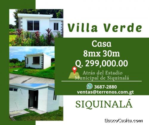 Vendo casa con facilidades de pago en Siquinala