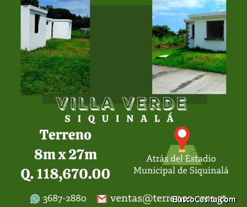 Vendo terrenos en un área privada en Siquinala 
