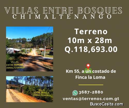 Terrenos económicos en Chimaltenango 