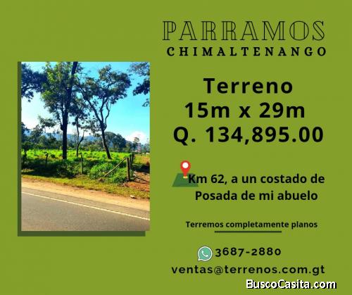 Terrenos económicos en Venta en Parramos, Chimaltenango 