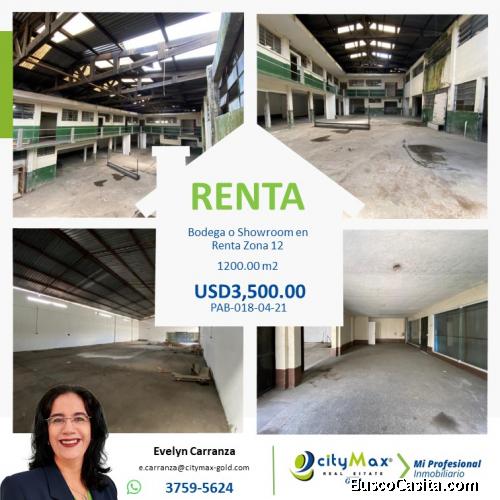 Bodega en Renta en Zona 12, Guatemala.