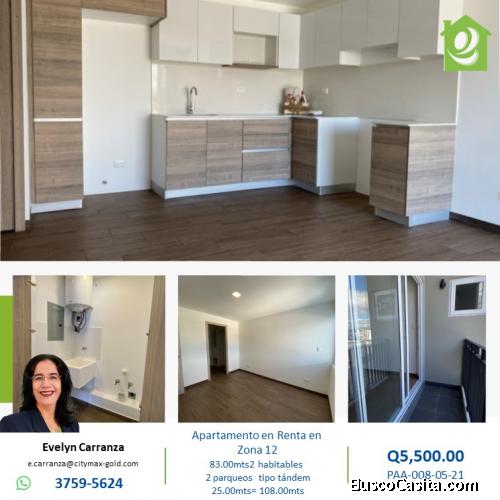 Apartamento en renta en zona 12, Guatemala