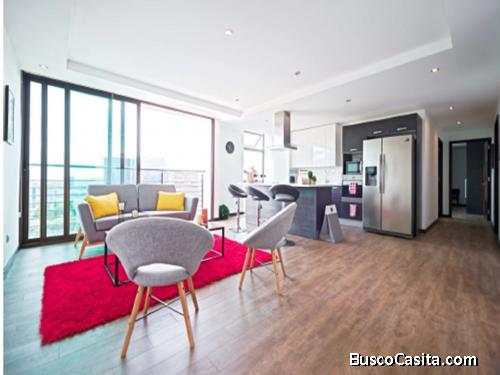 Apartamento amueblado en renta zona 10