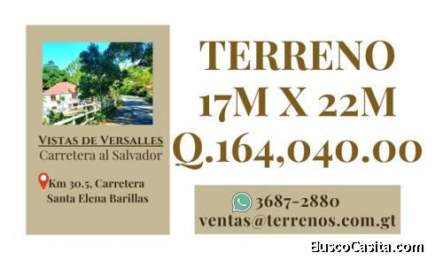 Terrenos en venta en Carretera al Salvador, contamos con facilidades de pagos 