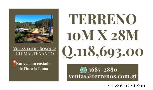 Terrenos en venta en Chimaltenango, contamos facilidades de pagos 