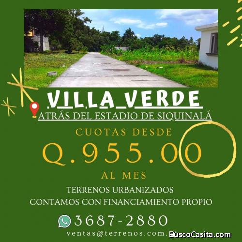 Terrenos en venta en Siquinalá