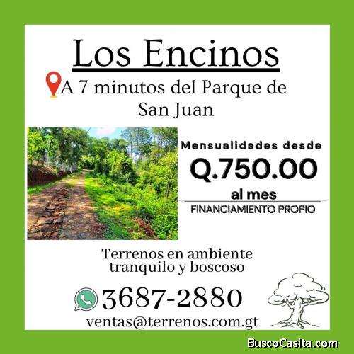 Vive en un lugar tranquilo... terrenos en venta en San Juan Sacatepéquez