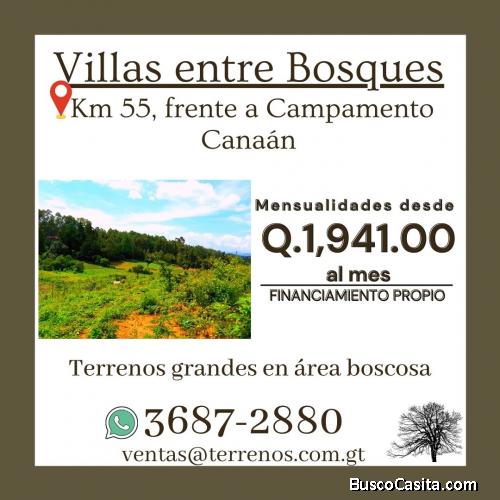 Vive en un lugar tranquilo... terrenos en venta en Chimaltenango