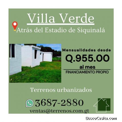 Terrenos en Siquinala, contamos con varios terrenos disponibles