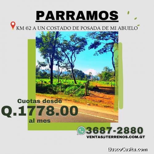 La tierra que mereces... terrenos en venta en Parramos 