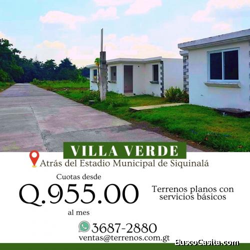 Terrenos en venta  en Siquinala