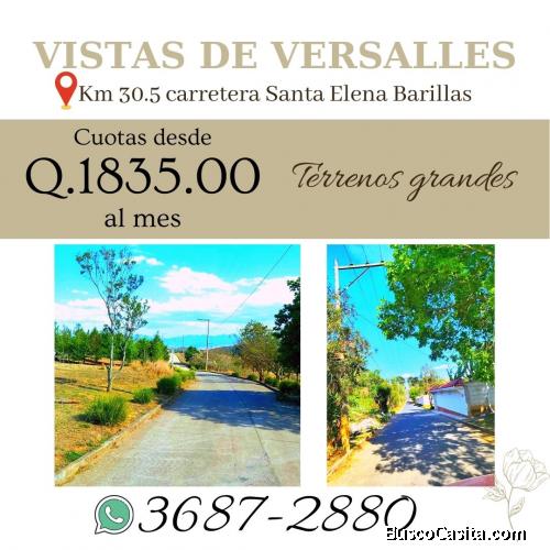 Lotes de 12m x 30m en Carretera al Salvador, condominio Vistas de Versalles 