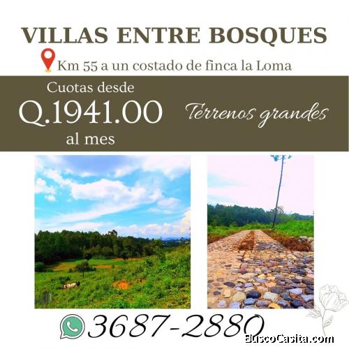 Lotes de 10m x 28m en Chimaltenango, condominio Villas entre Bosques