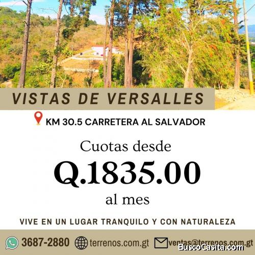 Se vende terreno en Carretera al Salvador, km 30.5