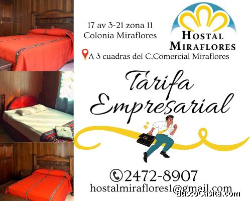 Hospedaje en excelente ubicación, zona 11 Colonia Miraflores