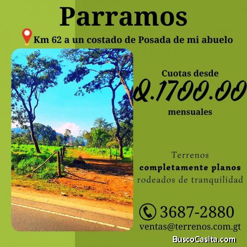 Vendo bellezas de terrenos en Parramos, la tierra del frijol