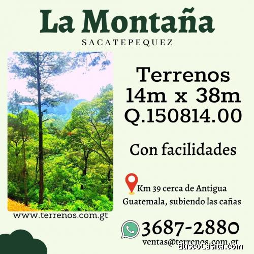 Terrenos en excelente ubicación en San Miguel Milpas Altas con facilidades