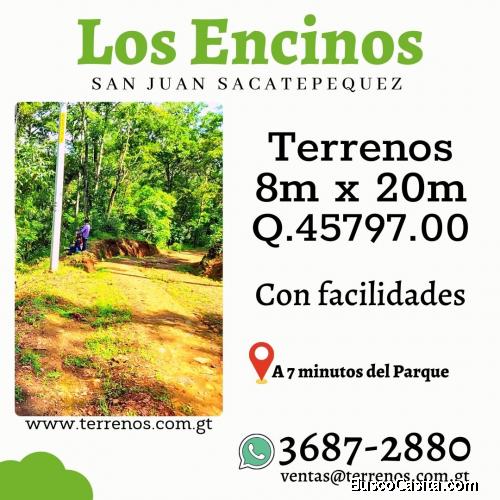 Terrenos en excelente ubicación en San Juan Sacatepéquez con facilidades 