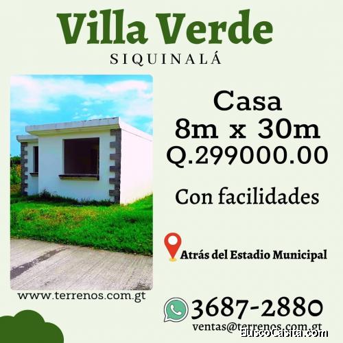 Casa en excelente ubicación en Siquinalá con facilidades 