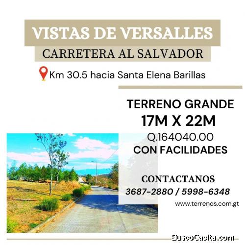 Vendo terrenos en Carretera al Salvador con facilidades 