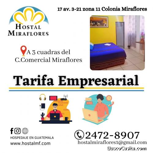 Estas en la Cuidad Capital? Hostal Miraflores es tu mejor opcion 