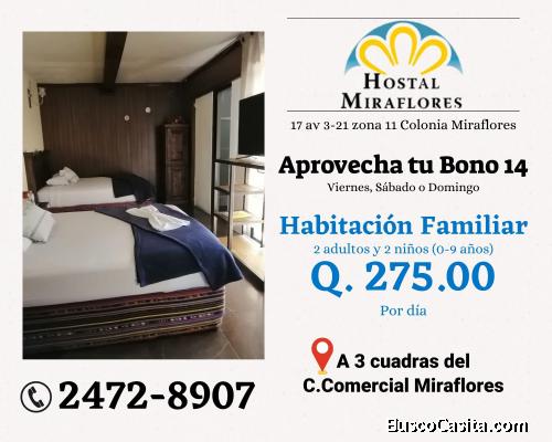De compras con la familia por la Cuidad Capital? Hostal Miraflores te atenderá con todo gusto
