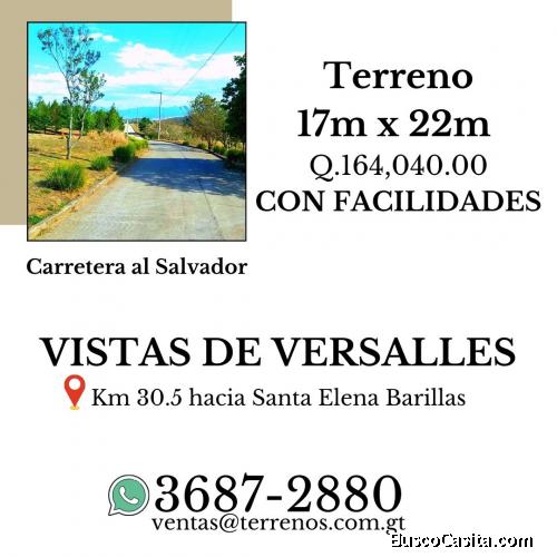 Invierte para tu futuro, terrenos en venta en Carretera al Salvador con facilidades 