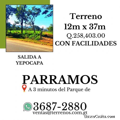 Invierte para tu futuro, terrenos en venta en Parramos con facilidades 