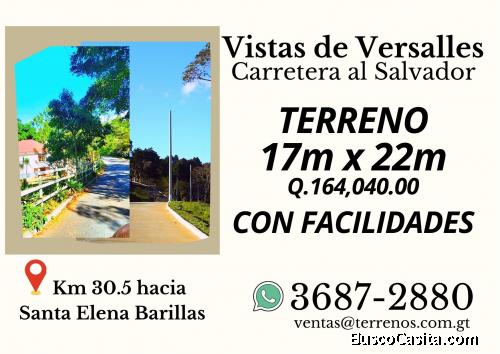 Terrenos en venta con facilidades en Carretera al Salvador