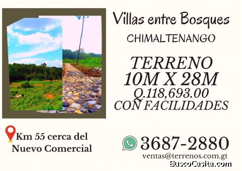 Terrenos en venta con facilidades en Chimaltenango 