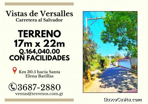 Facilidades de Pago, terrenos en venta en Carretera al Salvador