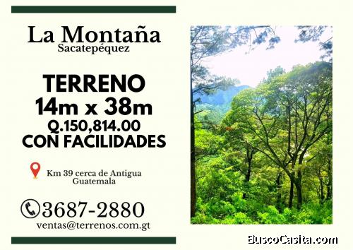 Facilidades de pago, terrenos en venta en Sacatepéquez 