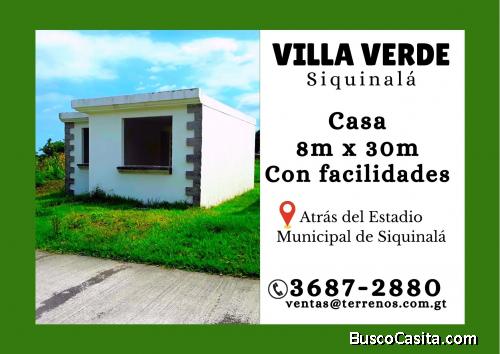 Venta. Casa en venta en Siquinalá con facilidades