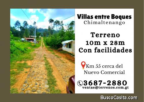 Venta. Terrenos en Chimaltenango con facilidades 