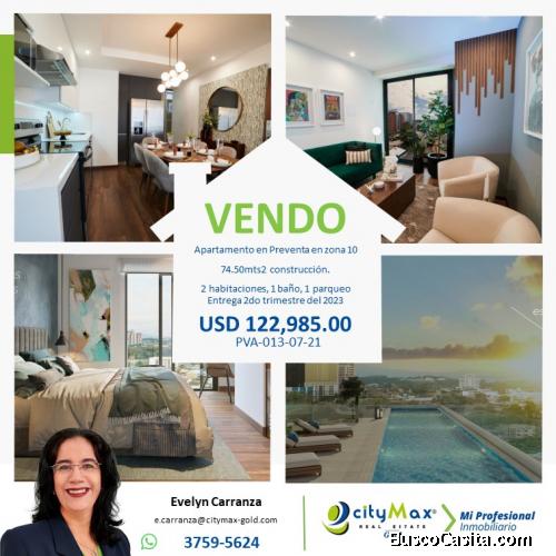 Apartamento en Pre-Venta zona 10