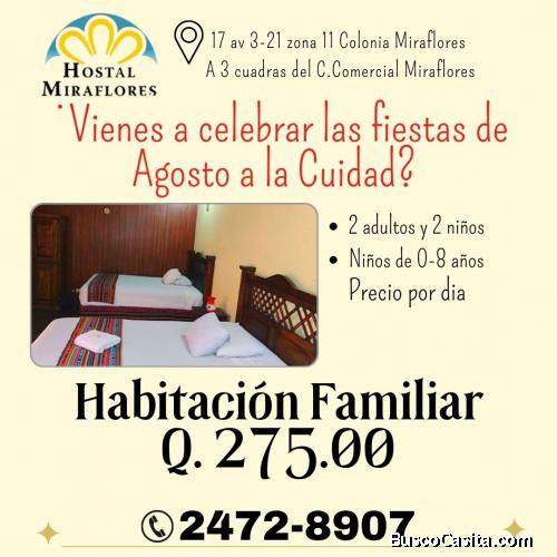 Vienes a disfrutar las Fiestas de Agosto a la Capital? Sera un gusto para nosotros atenderte