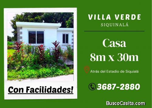 Casa con facilidades en Siquinala 